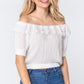 Off Shoulder Lace Detailed Top