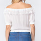 Off Shoulder Lace Detailed Top