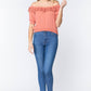 Off Shoulder Lace Detailed Top