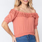 Off Shoulder Lace Detailed Top