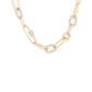 Rhinestone Oval Link Necklace