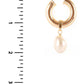 Pearl Dangle Huggie Earring