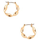 Metal Twist Hoop Earring