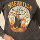 A Mineral Washed French Terry Graphic Sweatshirt