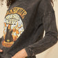 A Mineral Washed French Terry Graphic Sweatshirt