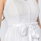 Lace Stiff Meshed Cami Mini Dress