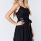 Lace Stiff Meshed Cami Mini Dress