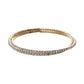 Paved Lined Rhinestone Cuff Bracelet