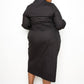 Poplin Tie Bow Shirt Dress