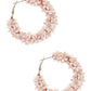 Flower Sequin Hoop Earring