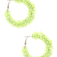 Flower Sequin Hoop Earring