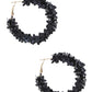 Flower Sequin Hoop Earring