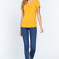 Short Slv Top W/zipper Pocket