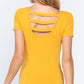 Short Slv Top W/zipper Pocket