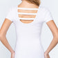Short Slv Top W/zipper Pocket