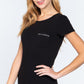 Short Slv Top W/zipper Pocket