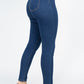 High Waist Zippered Denim