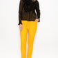 Ruffle Trim Long Sleeve Blouse