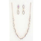 Elegant Marquise Rhinestone Loop Necklace