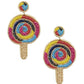 Seed Bead Ice Cream Dangle Earring