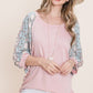 Solid French Terry Fashion Top