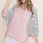 Solid French Terry Fashion Top