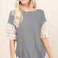 Cute Striped Curved Hem Casual Top