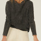 A Mineral Washed Knit Top