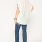Leopard Jacquard Knit Jersey Top With Front Tie, Ruffled Sleeve