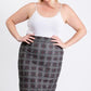 Black/grey Glen Plaid Skirt