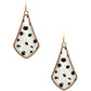 Animal Print Metal Tear Shape Earring