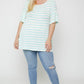 Striped Tunic, Featuring Flattering Flared Sleeve