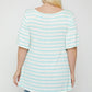 Striped Tunic, Featuring Flattering Flared Sleeve