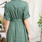 Drop Shoulder With Saist Tie Belted Dress