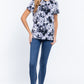 Short Slv Tie-dye Cotton Jersey Top