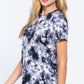 Short Slv Tie-dye Cotton Jersey Top