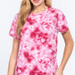 Short Slv Tie-dye Cotton Jersey Top