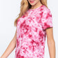 Short Slv Tie-dye Cotton Jersey Top