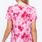 Short Slv Tie-dye Cotton Jersey Top