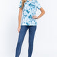 Short Slv Tie-dye Cotton Jersey Top