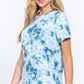 Short Slv Tie-dye Cotton Jersey Top