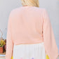 V Neck Bubble Sleeve Solid Top