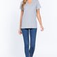 Short Sleeve V-neck Boxy Tee