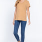 Short Sleeve V-neck Boxy Tee