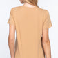 Short Sleeve V-neck Boxy Tee