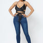 Satin Wrap Around Top