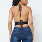 Satin Wrap Around Top