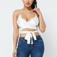 Satin Wrap Around Top