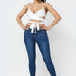 Satin Wrap Around Top