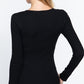 Long Slv Scoop Neck Thermal Top